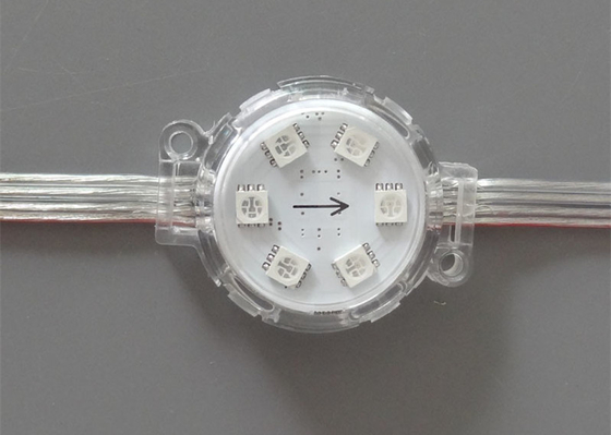 مقاوم للماء DC24V UCS1903 IC بقطر 40 مم غطاء شفاف قابل للعنونة مكشوف LED مصباح