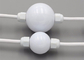 كرة رقمية بيضاء حليبيّة ثلاثية الأبعاد بحد أقصى 1.44 واط SMD5050 RGB بكسل كرة ليد 50 مم DMX