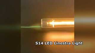 أنبوب فتيل مغلف بالزجاج S14-LED، Linestra