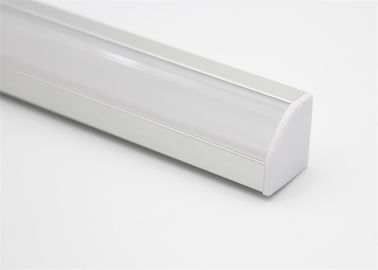 V Shape LED Aluminum Profile Diffuser 19 * 19mm For LED Showcase Lighting