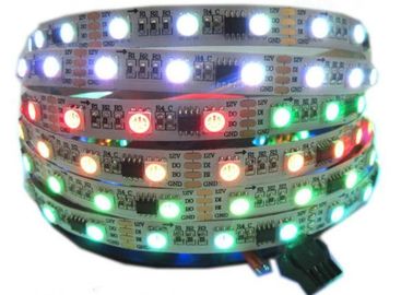 برمجة أضواء قطاع الصمام RGB الرقمية ماجيك بالألوان الكاملة مطاردة حبل DC12V