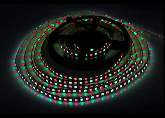 DC12V خط إشارة رقمية مزدوجة IP20 WS2815 SMD5050 96 led/m l RGB IC شريط LED قابل للتوجه