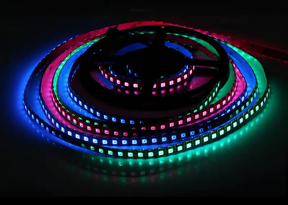 DC12V خط إشارة رقمية مزدوجة IP20 WS2815 SMD5050 96 led/m l RGB IC شريط LED قابل للتوجه