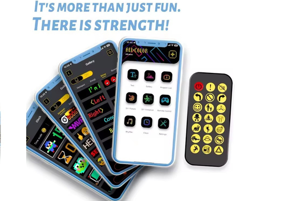 شاشة LED ناعمة العلامة التجارية الترويجية العرض RGB اللون APP الذكية قابلة للبرمجة الداخلية علامة LED