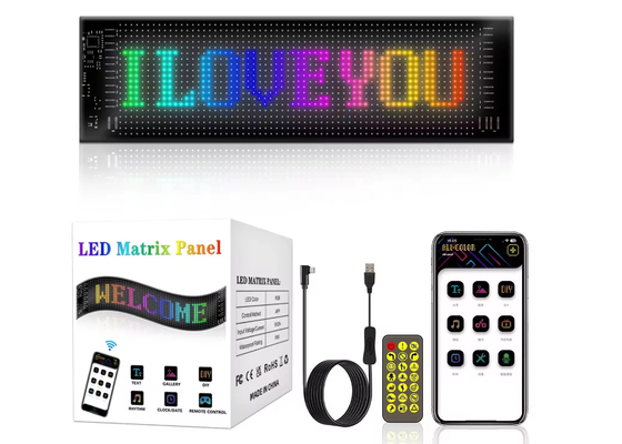 شاشة LED ناعمة العلامة التجارية الترويجية العرض RGB اللون APP الذكية قابلة للبرمجة الداخلية علامة LED