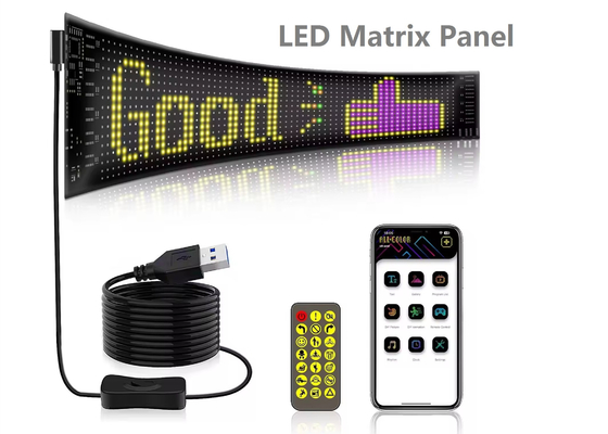 شاشة LED ناعمة العلامة التجارية الترويجية العرض RGB اللون APP الذكية قابلة للبرمجة الداخلية علامة LED