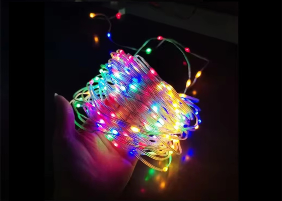 APP مصابيح السلاسل الذكية مضادة للماء LED زينة عيد الميلاد مصابيح السلاسل الخيالية التحكم عن بعد ذكي USB