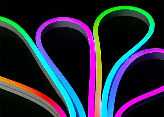 كيت ضوء الحبل ذكي للنيون LED DC5V RGB Neon 1M 2M 5M IP67 DIY Neon Light Strip بلوتوث TUYA WIFI App Music