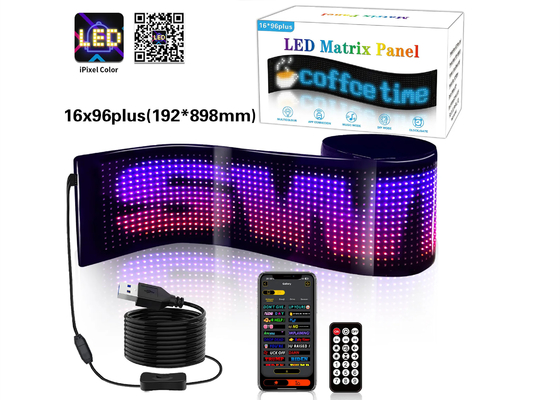 لوحة الرسومات المتحركة المصممة خصيصًا للاستعراض الإعلاني الترويجية العرض RGB اللون APP شاشة LED داخلية ذكية