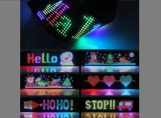 إشارة تحكم التطبيق الإعلانية النافذة الخلفية شاشة رقمية مع 192x898mm شاشة LED ناعمة صورة الرسوم المتحركة