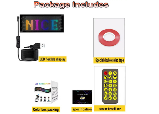 الإعلانات المتحركة لوحة إشارات سيارات LED التحكم بالبرمجة التطبيقية في الخارج إشارات LED ملونة كاملة