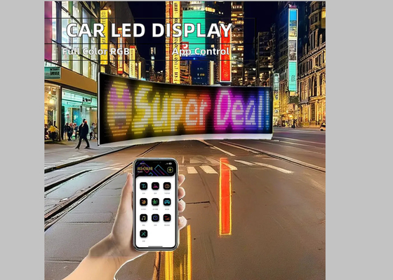 شاشة شاشة السيارة الرقمية LED متعددة الوظائف قابلة للبرمجة