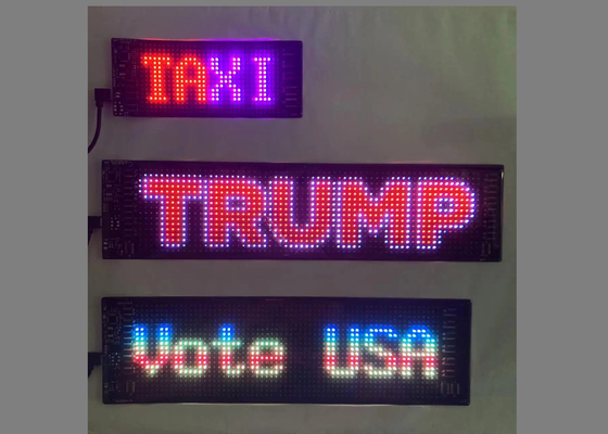 DIY LED Taxi Window Display شاشة LED للإعلان عن السيارات تصميم قابل للتخصيص لـ JDM،إعلانات السيارات