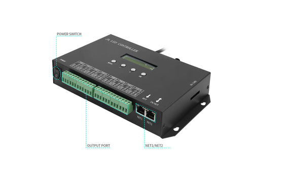 DMX512 SPI قابل للبرمجة LED Controller H807SA 8192Pixels لـ DMX512 WS2811 WS2812B WS2815 APA102 LED Strip