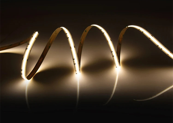 ديكور المنزل 20m لا انخفاض في الجهد 24V 480leds / M قابلة للقطع مرنة الكثافة العالية COB LED شريط
