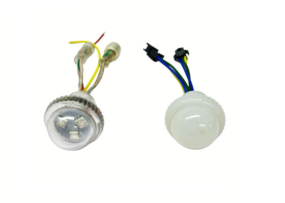 ضوء بكسل LED مقاوم للماء 26 مم DC12V UCS1903/WS2811 تحكم ذكي RGBIC متعدد الألوان إضاءة تزيينية لمدينة الملاهي