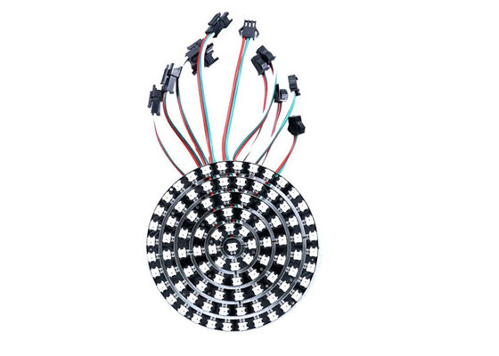 حلقة ليد دائرية رقمية ملونة كاملة RGB WS2812 SK6812 IC بكسل DC5V
