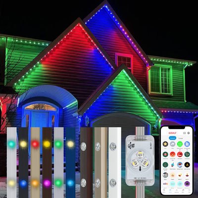 إضاءة خارجية ذكية LED للأسقف 30 واط مع تطبيق واي فاي و RGB ومقاومة للماء IP65 للحدائق والفلل